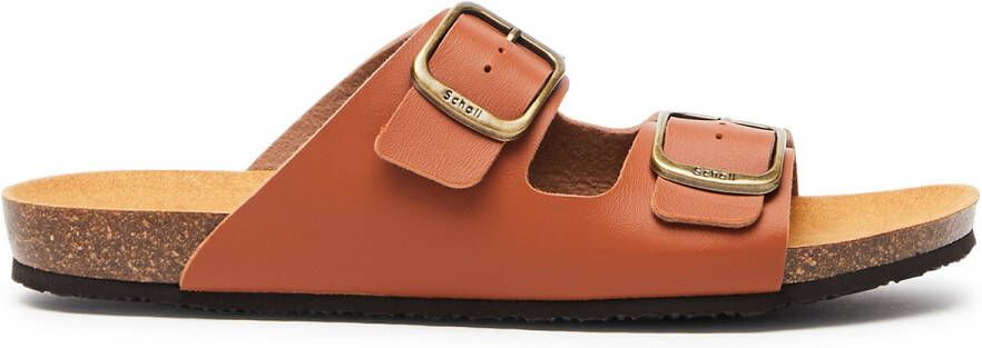 Scholl Didier 2 straps Synth Cognac Heren Sandalen Cognac