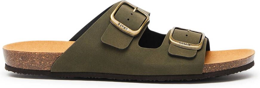 Scholl Didier 2 straps Synth Khaki Heren Sandalen Kaki