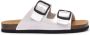 Scholl Jackie 2 straps Synthetic laminated leather Silver Dames Sandalen Zilver - Thumbnail 1