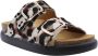 Scholl Sandalen Noelle Chunky Pony Leer Vrouwen Wit multi - Thumbnail 1