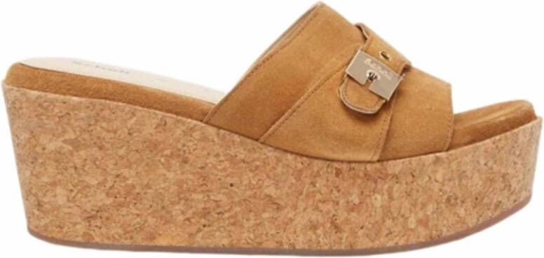 Scholl Sandalettes Women Janelle Suede Cogna