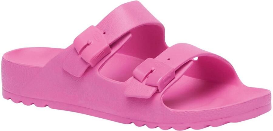 Scholl BAHIA Eva Womens Bubblegum Dames Slippers Kauwgom