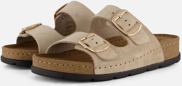 Scholl Bora 2 Buckles beige Suède
