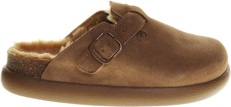 Scholl Clogs Chunky Taupe Suede