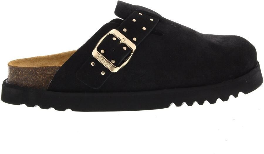 Scholl Dames Slippers Benny Black Zwart