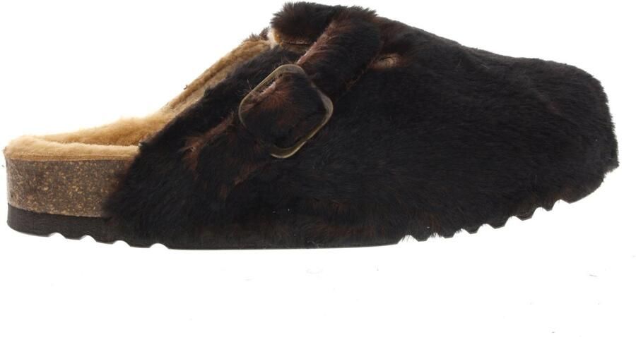 Scholl Footwear Klomp Scholl Women Fae New F Synthetic Fur Chocolate - Foto 4