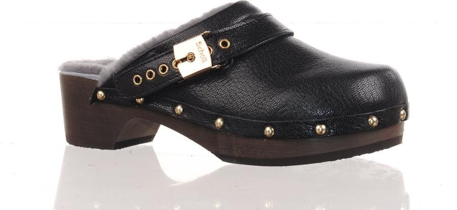Scholl damesklomp schapenwollen voering F29812 ROBIN zwart - Foto 2