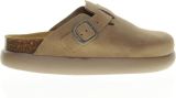 Scholl FAE CHUNKY SueQ DARK BEIGE Dames Sandalen Donkerbeige - Beige