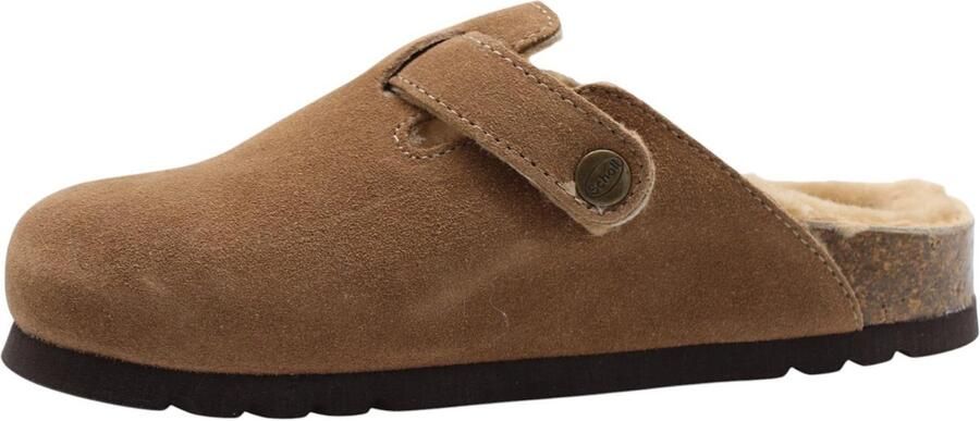 Scholl FAE NEW F Suede SA Womens Taupe FALSO Clogs Taupe - Foto 7