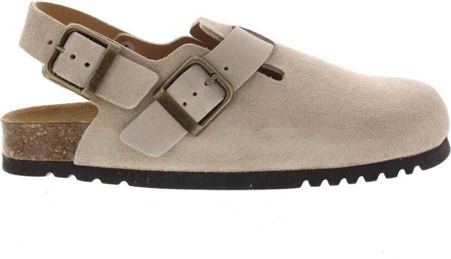 Scholl Heren Slippers & Muilen Olivier Backstrap Dark Beige