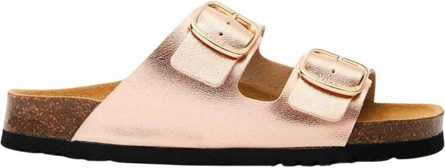 Scholl Gelamineerde leren sandaal met verstelbare gesp