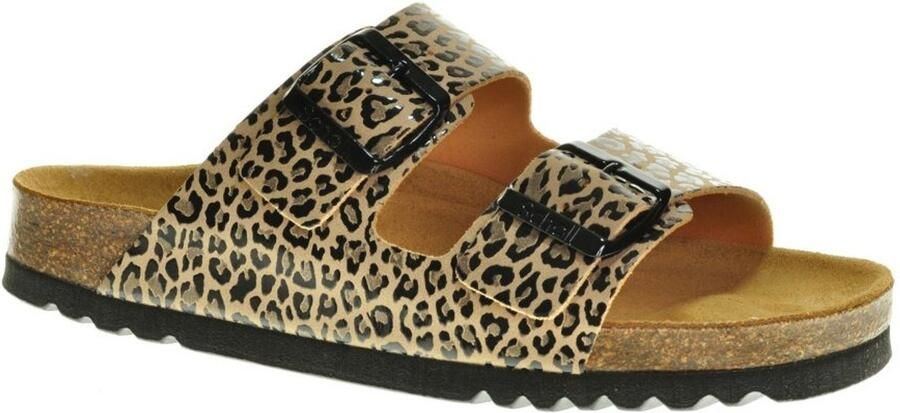 Scholl Josephine panterprint slippers beige - Foto 2