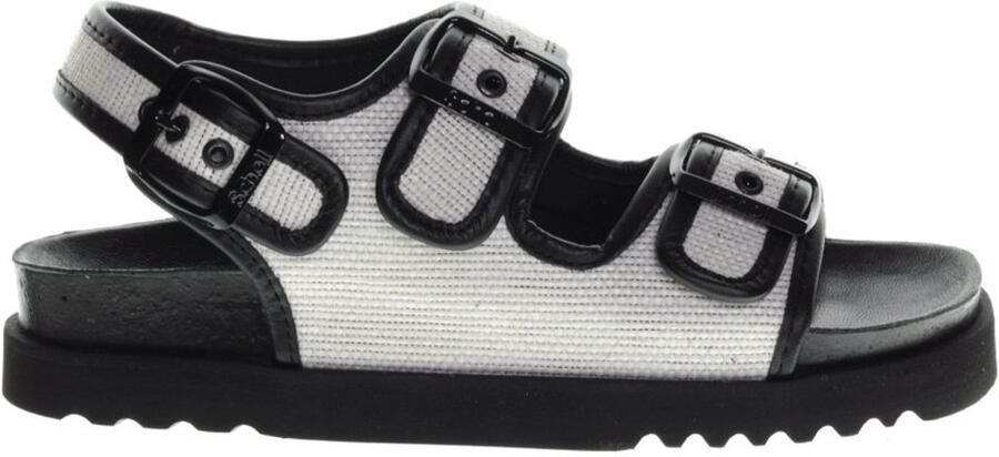 Scholl Juliette Sandaal Wit Zwart