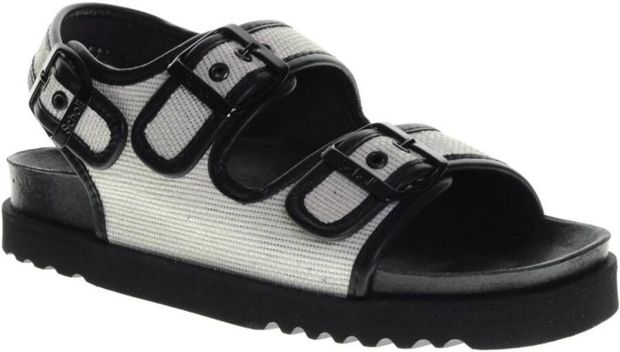 Scholl Juliette Sandaal Wit Zwart