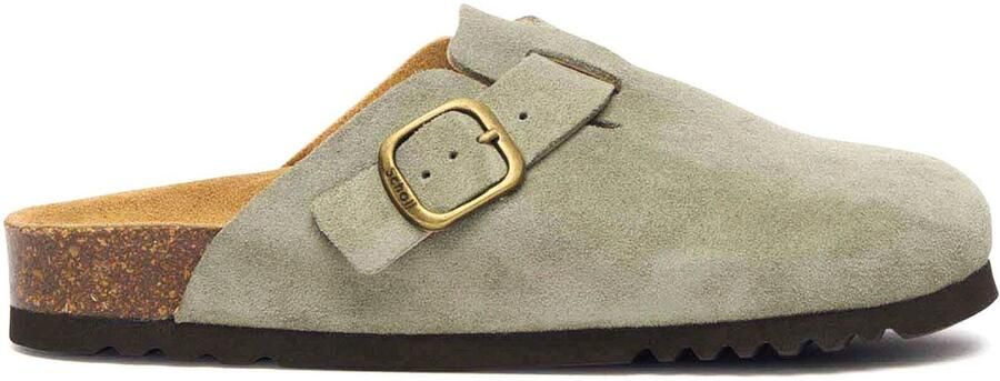 Scholl Klomp Fae Suede Vrouwen Salie