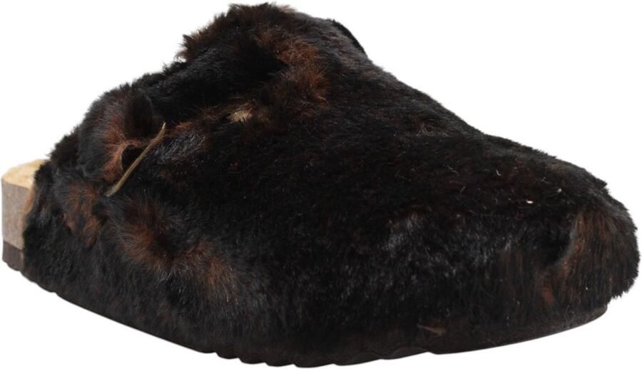 Scholl Footwear Klomp Scholl Women Fae New F Synthetic Fur Chocolate - Foto 3