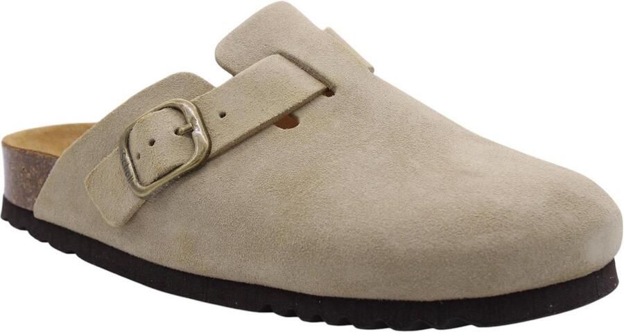 Scholl Klomp Women Fae Suede Sp Beige