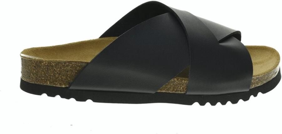 Scholl Kruis Slipper Zwart Vivian