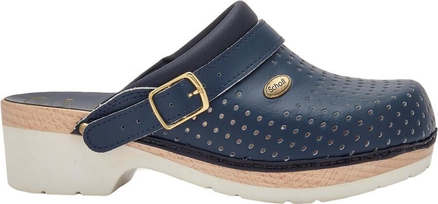 Scholl Medische Klomp Clog Supercomfort Bycast Unisex Marineblauw