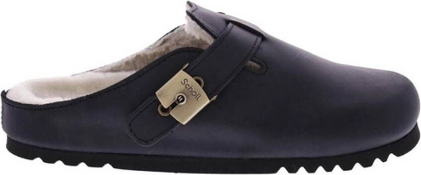 Scholl Medische Klomp Women Grace Leather Black