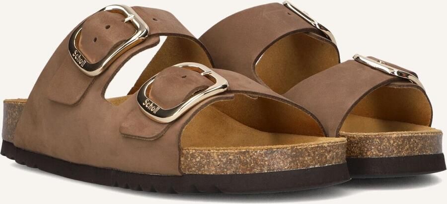 SCHOLL Slippers Dames Noelle Nub Maat: 37 Materiaal: Leer Kleur: Bruin - Foto 2