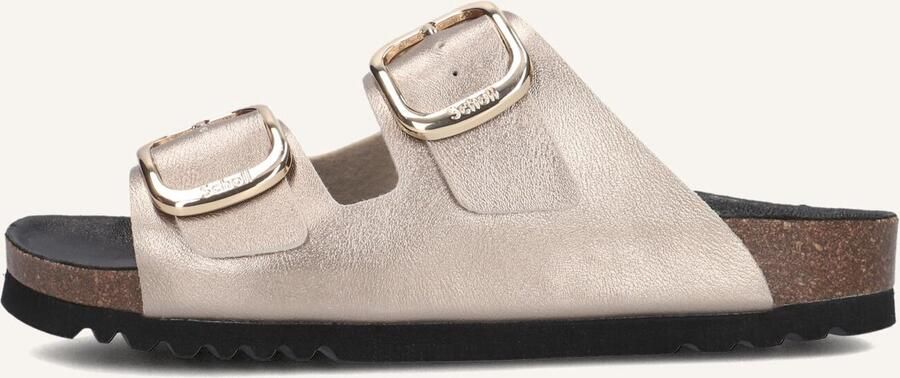 SCHOLL Slippers Dames Noelle Leer Taupe - Foto 2