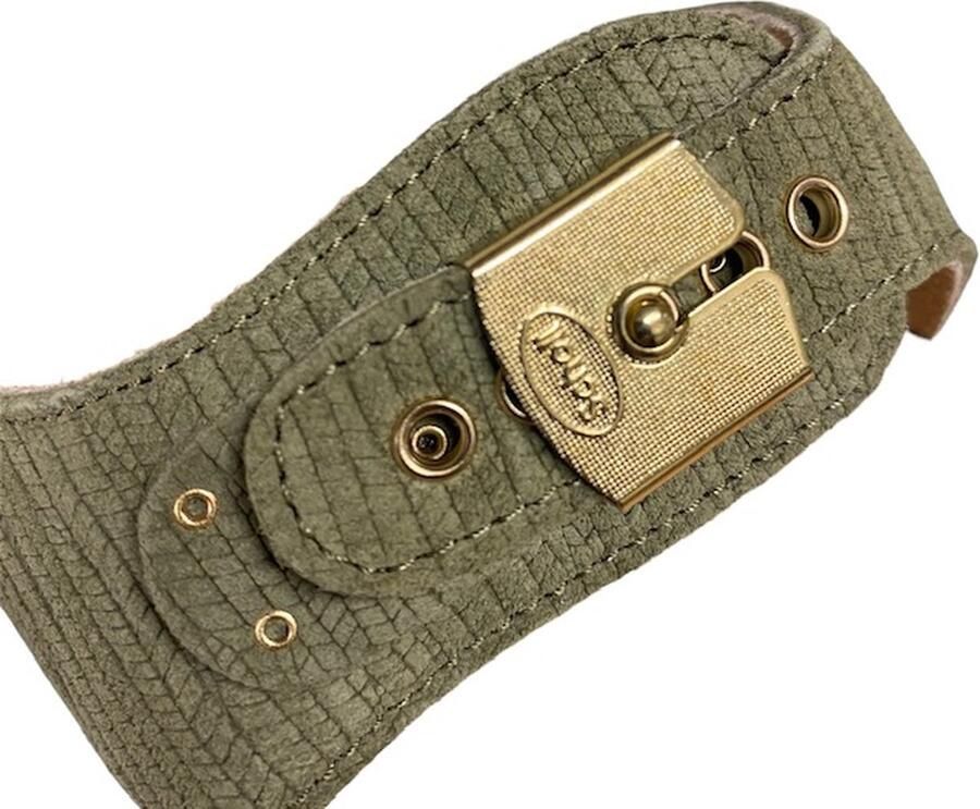 Scholl Iconic Pescura Heel Embossed Suede Green Muilen - Foto 2