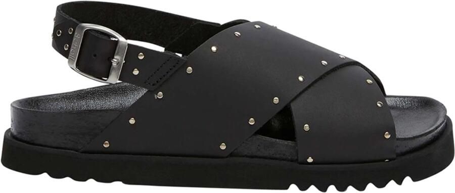 Scholl Sandaal Women Dalia Leather Studs Black