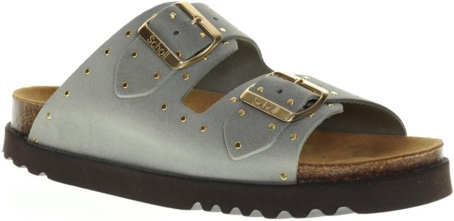 Scholl Slipper Women Beatriz Suede Sage Gold - Foto 2