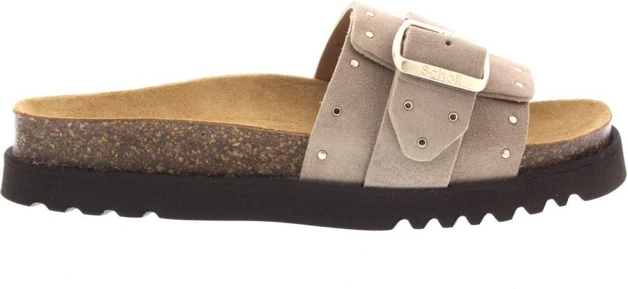 Scholl Sandalen Joyce Suede Vrouwen Donkerbeige - Foto 2