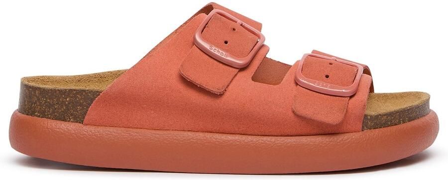 Scholl Sandalen Noelle Chunky Suede Vrouwen Koraal