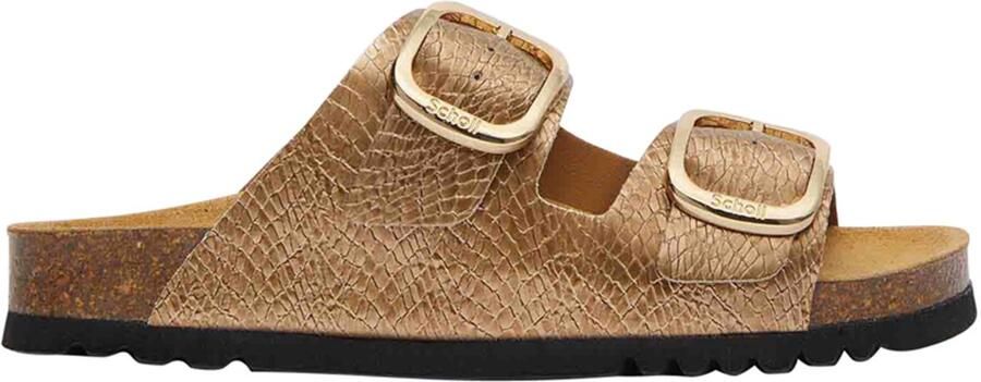 Scholl Sandalen Noelle Synthetisch bedrukt reptiel Vrouwen Brons - Foto 2