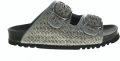 Scholl Slipper Raffia Sage Tweeband Noelle - Groen