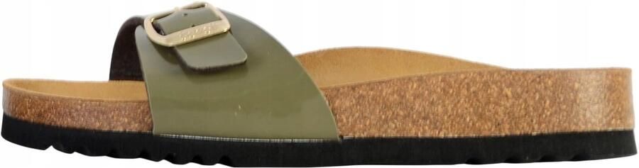 Scholl Slipper Women Estelle Patent Synthetic Khaki 2024