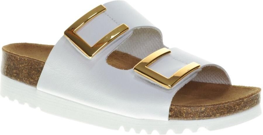 Scholl Slipper Women Monterey 2 Straps White