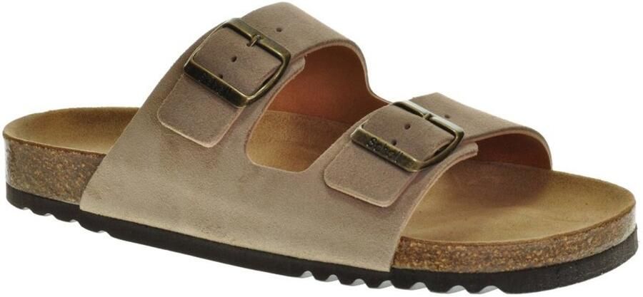 Scholl Sandalen Julien 2 Riemen Suede Heren Donkerbeige - Foto 3
