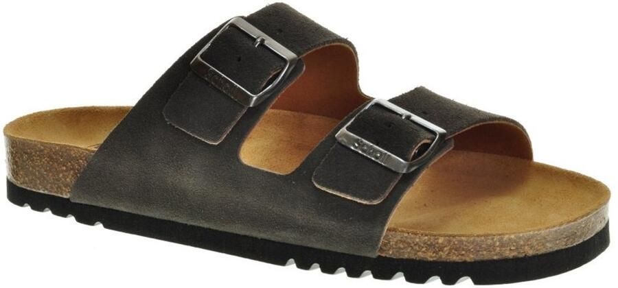 Scholl Sandalen Julien 2 Riemen Suede Heren Grijs - Foto 4