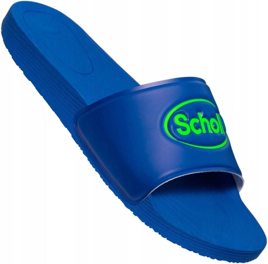 Scholl WOW Blauwe Antislip Zwembad Slippers Dames