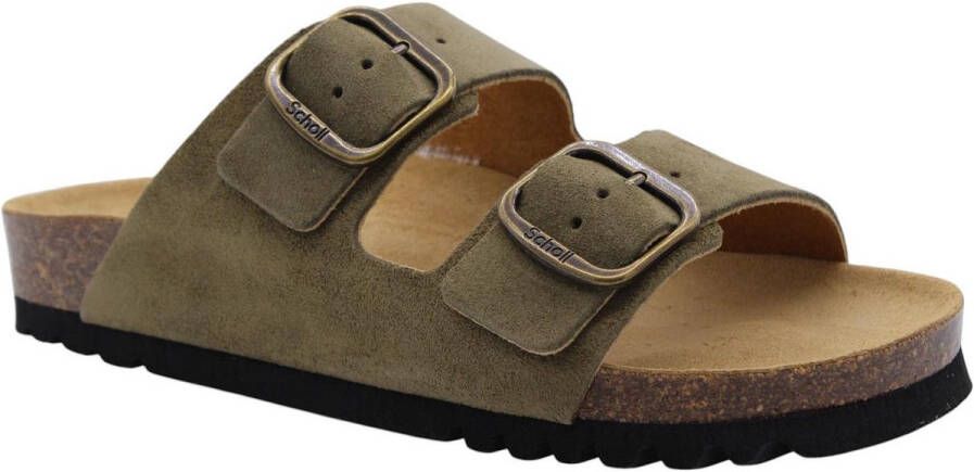 Scholl Slipper Groen