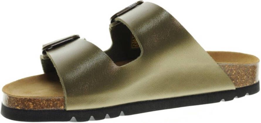 Scholl Slipper Women Josephine Metal Khaki