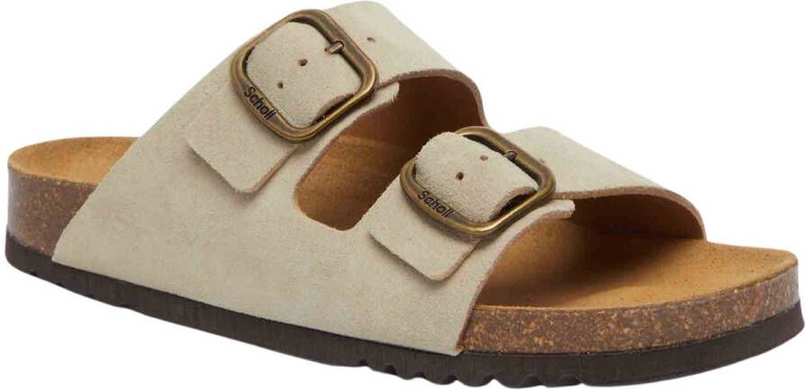 Scholl Sandalen Josephine 2 Riemen Suede Vrouwen Beige - Foto 5