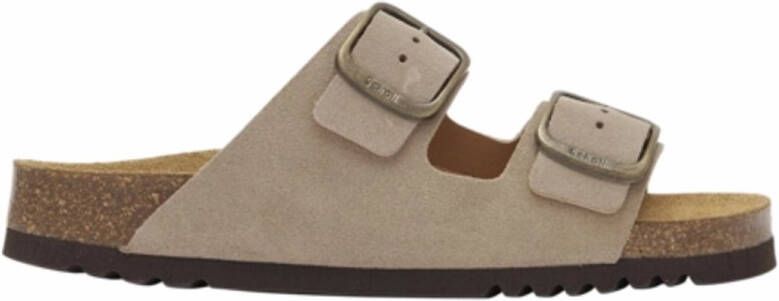 Scholl Slipper Women Josephine Suede Sa Dark Beige