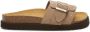 Scholl Sandalen Joyce Suede Vrouwen Donkerbeige - Thumbnail 2