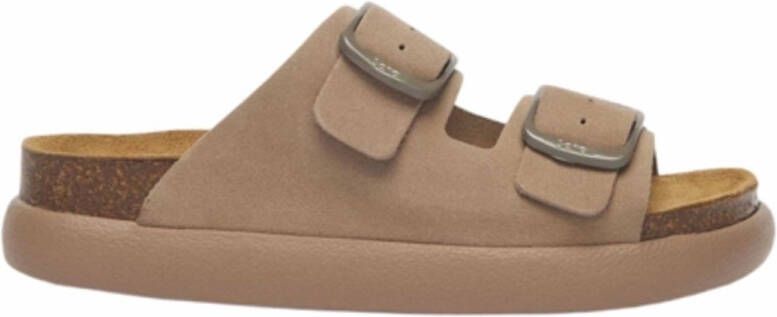 Scholl Slipper Women Noelle Chunky Suede Q Dark Beige