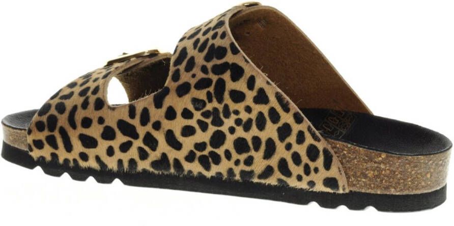 Scholl Slipper Women Noelle Printed Leather Leopard