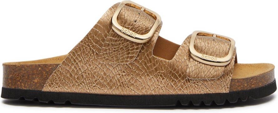 Scholl Slipper Women Noelle Synthetic Reptile Bronze