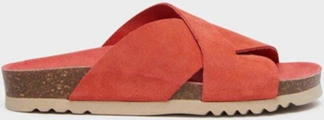 Scholl Slipper Women Vivian Suede Red