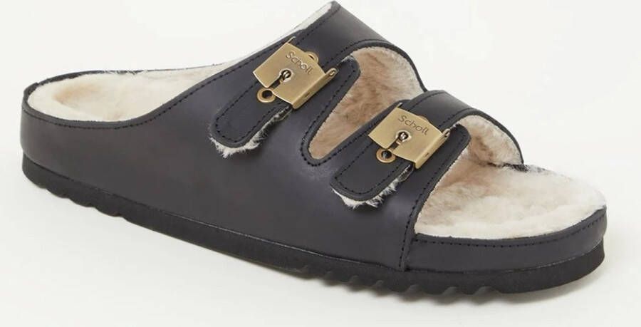 Scholl Medische Klomp Women Kim Leather Black