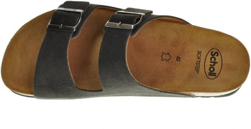 Scholl Sandalen Julien 2 Riemen Suede Heren Grijs - Foto 5