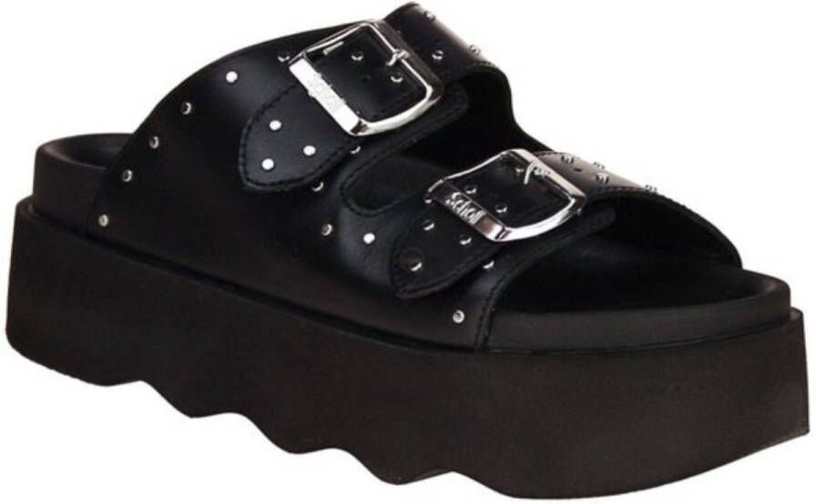 Scholl Zwart Heather Slippers Zwart F32305